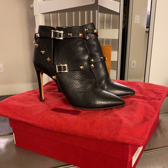 Valentino Shoes - Booties with signature studs from Valentino